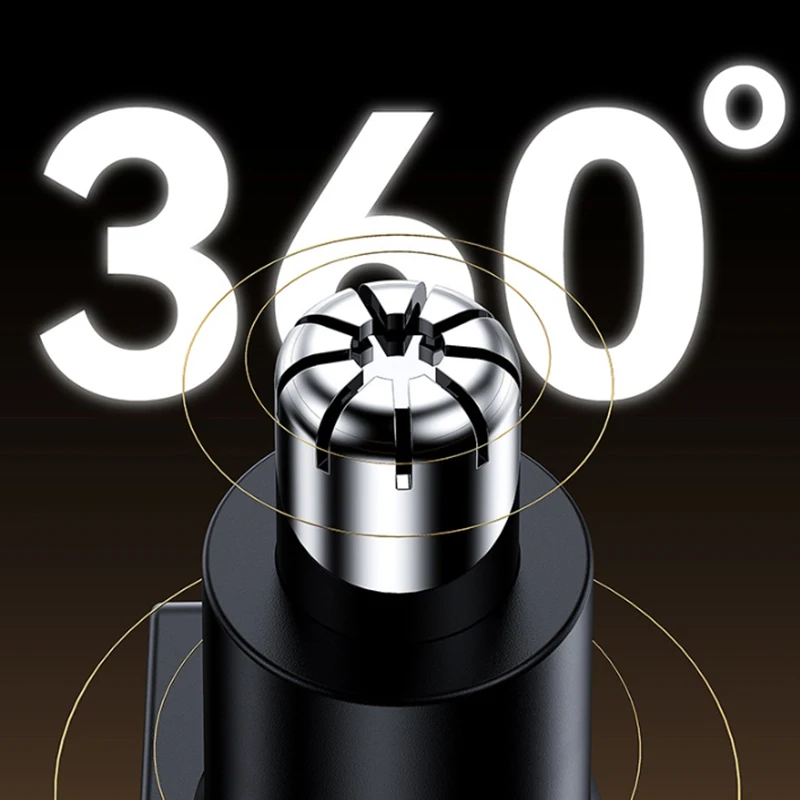 คู่มือจมูกผมTrimmerเครื่องโกนหนวดสแตนเลสผู้ชายสะอาดจมูกผมTrimmerแบบพกพาเครื่องโกนหนวดมีดโกนจมูกและหูTrimmer