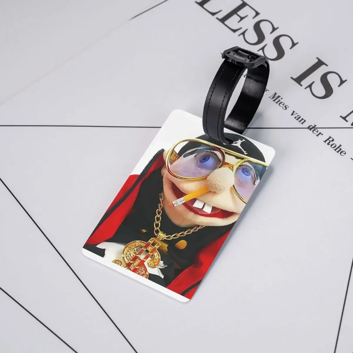 SML Rapper Jeffy Luggage Tags Suitcase Accessories Travel Cute Baggage Boarding Tag Label Holder ID Name Address