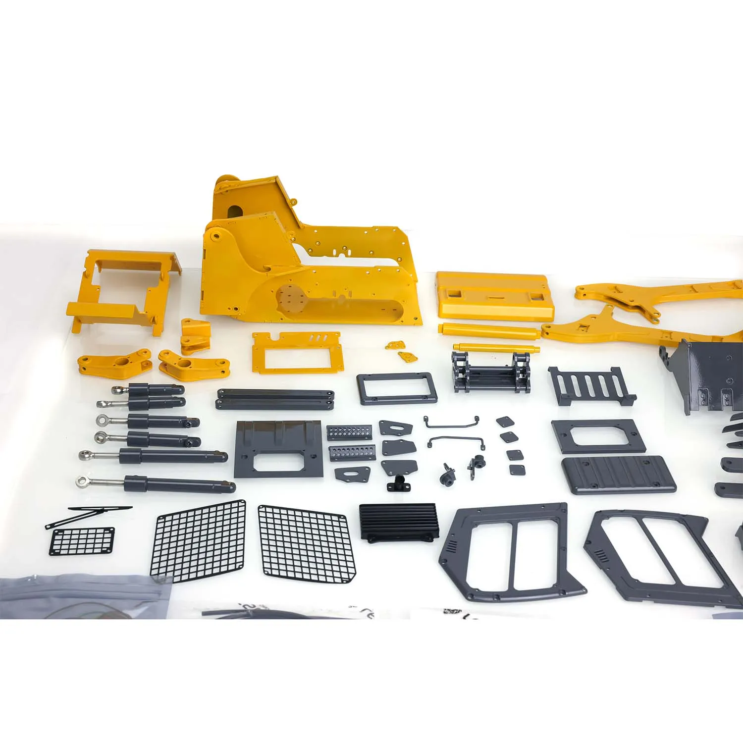 LESU ทาสี Aoue Lt5 1/14 RC โลหะไฮดรอลิก Skid-Steer Loader รถเสียงของเล่นกลางแจ้ง THZH1323