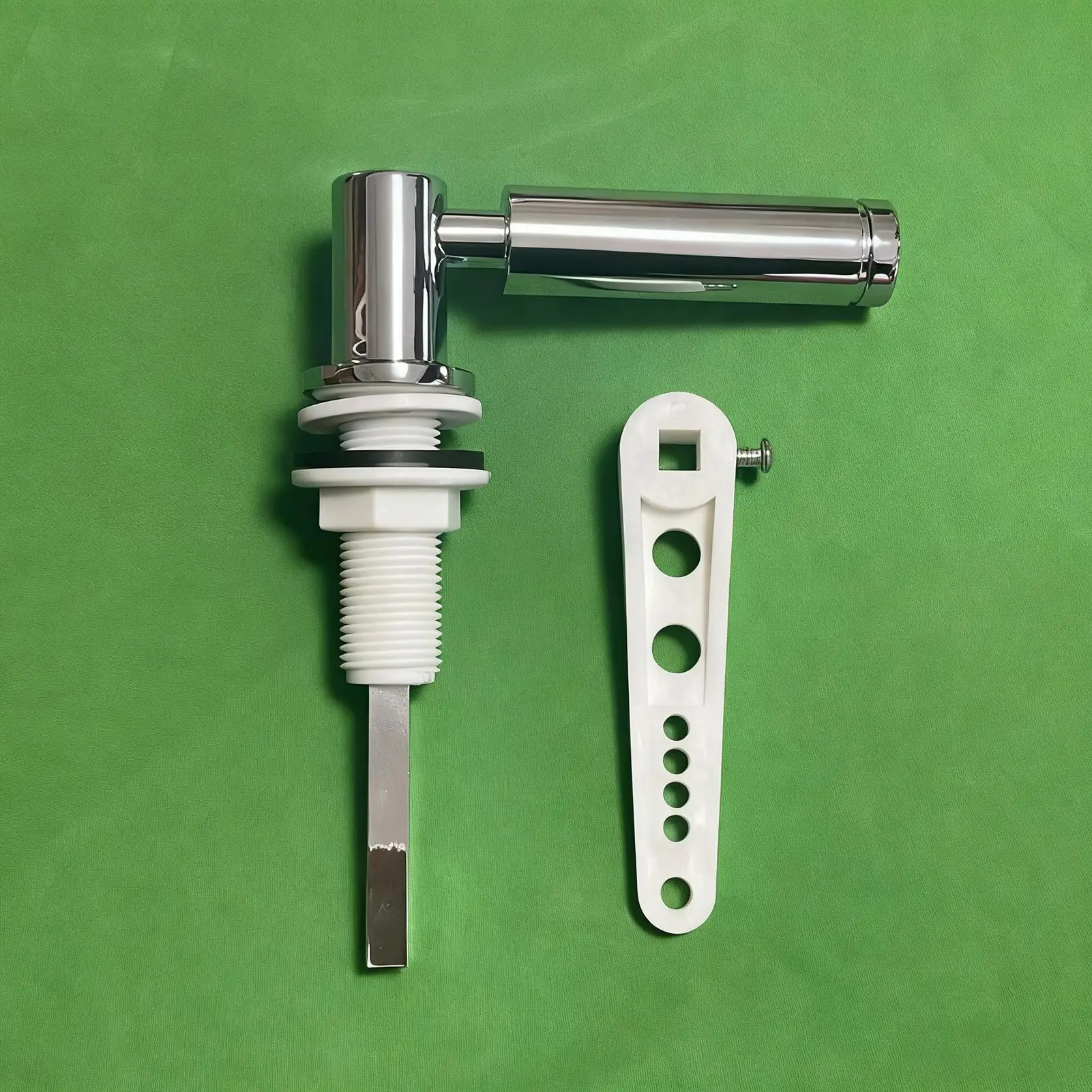 

Toilet Flush Handle Zinc Alloy Parts With Adjustable Arm Toilet Handle Lever For RV Boat Marine Residential Commercial Public