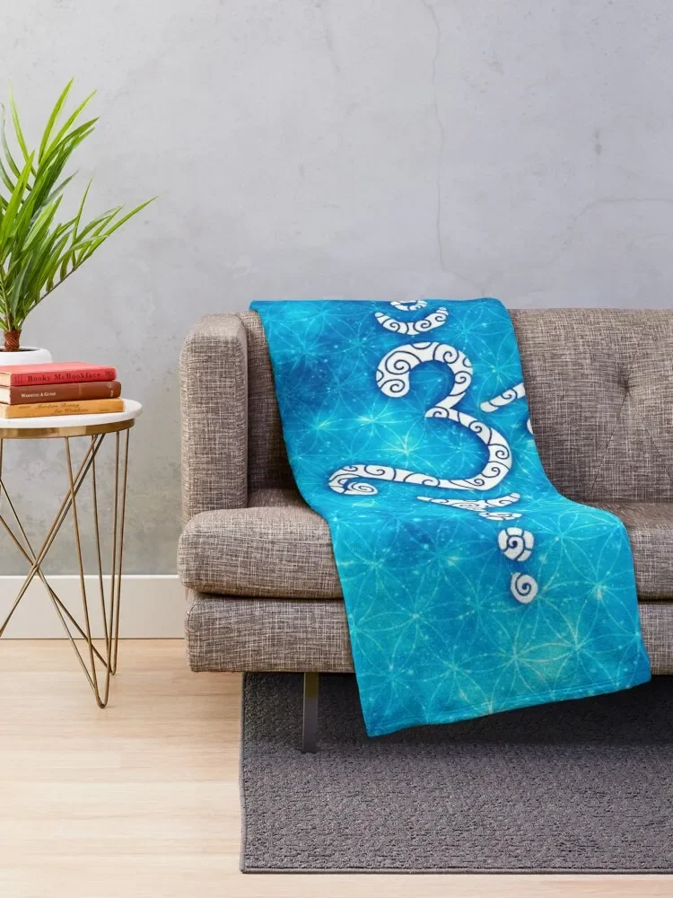 OM Mantra, Sound of the Universe, Flower of Life Throw Blanket funny gift Quilt For Sofa Thin Large Blankets