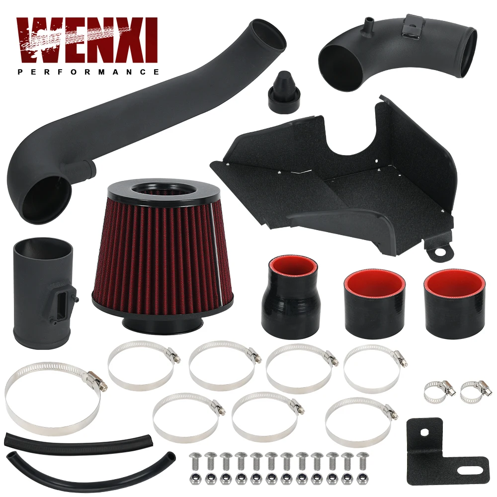 3.0 Inch Intake Pipe Cold Air Intake System Kit W/ Heat Shield For Audi A3 S3 09-13 For VW Jetta MK6 Passat Tiguan 07-18