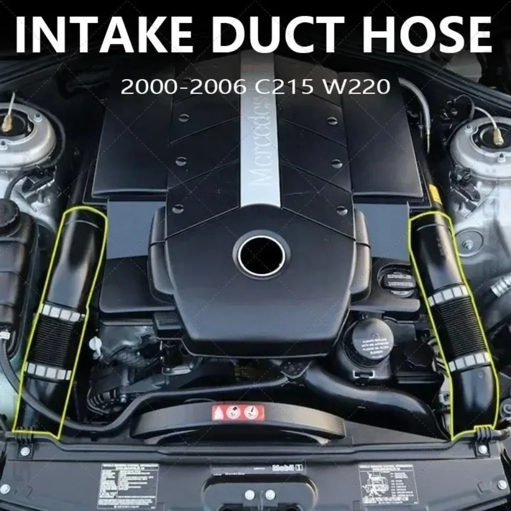 For 2000-2006 C215 W220 Mercedes Benz S430 S500 CL500, S55 AMG, CL55 AMG Air Intake Duct Hose 1130941182 1130941282