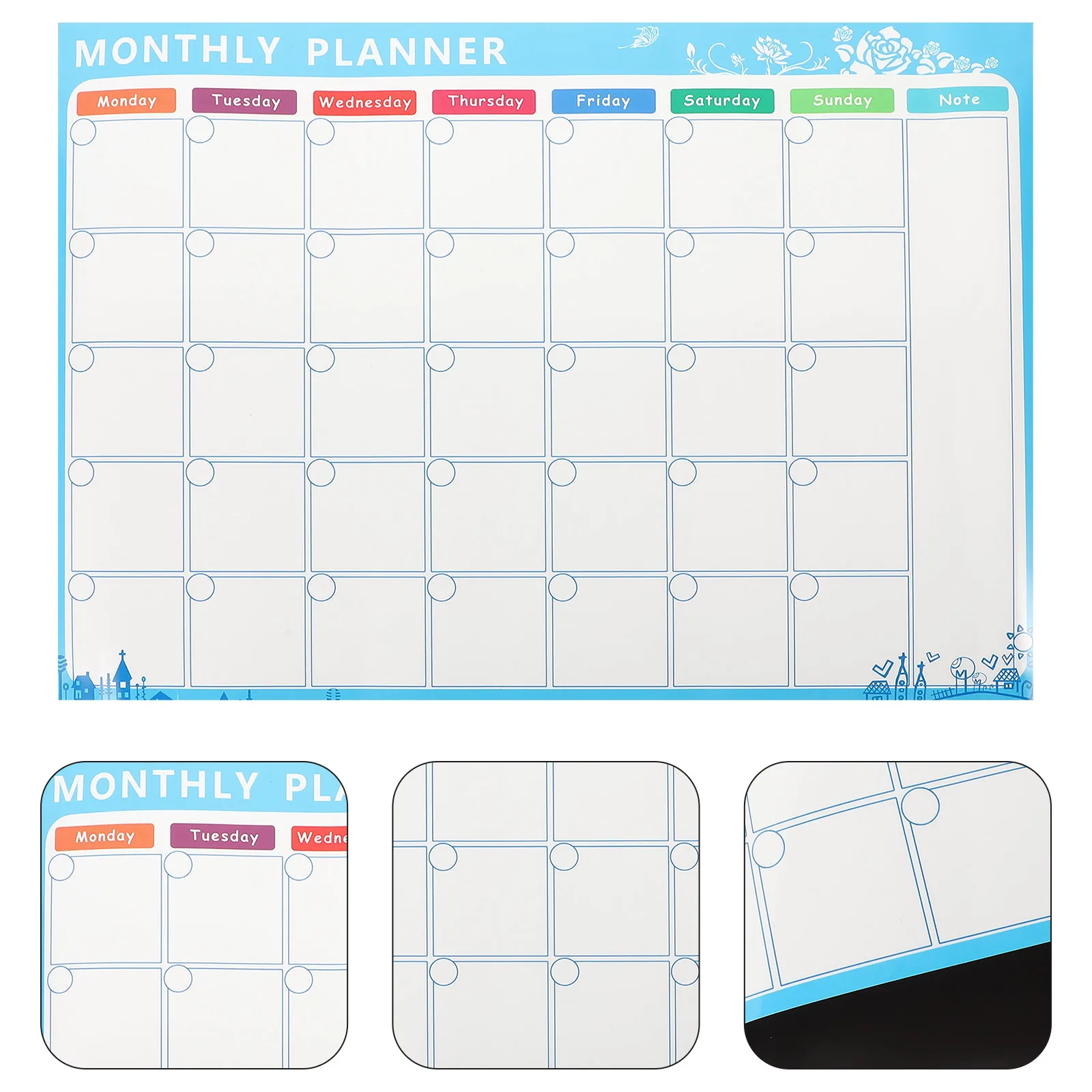 

Magnetic Schedule Refrigerator Whiteboard Calendar Fridge Dry Erase Message for