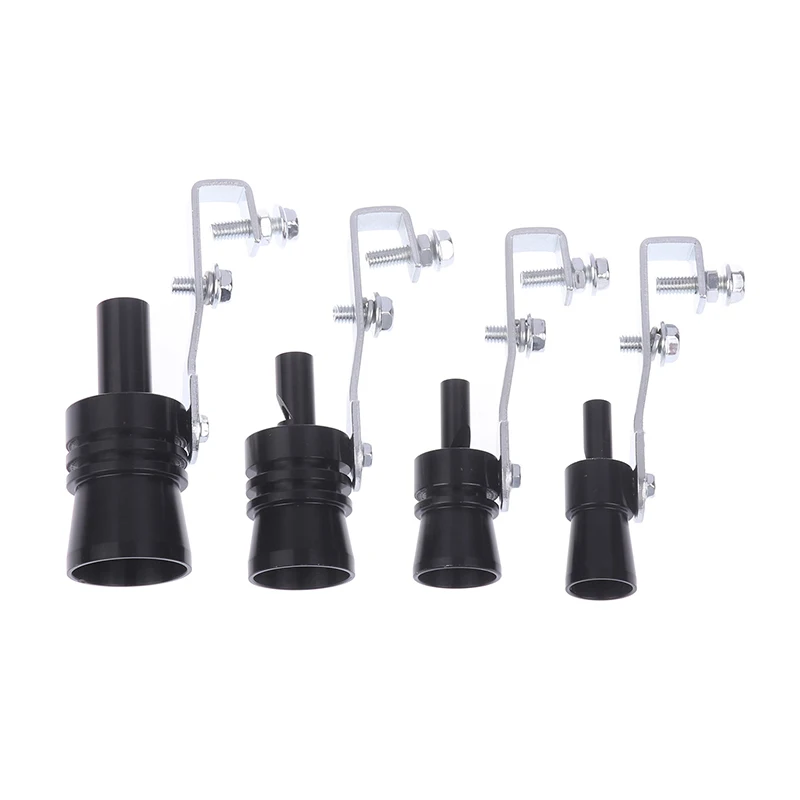 Tamaño S/M/L/XL Universal coche Turbo sonido silbato silenciador tubo de escape silbato simulador falso silbato para estilo de vehículo