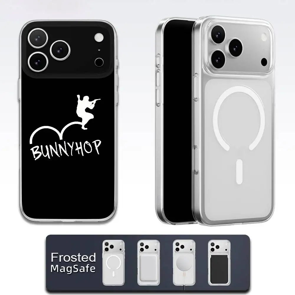 C-CSGO C-CS GO BUNNYHOP Phone Case For iPhone 17,16,15,14,13,12,11,Pro,Max,Plus,E,Air,Mini Magsafe MagneticFrosted Transparent