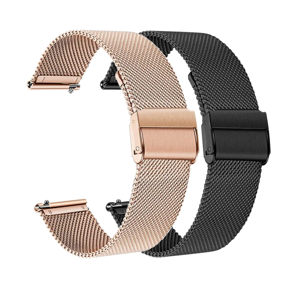 

22mm 20mm Watchband Strap For Samsung Galaxy Watch Active 2 Milanese EasyFit Bracelet for Samsung Gear S3 Galaxy Watch 3 41 45mm