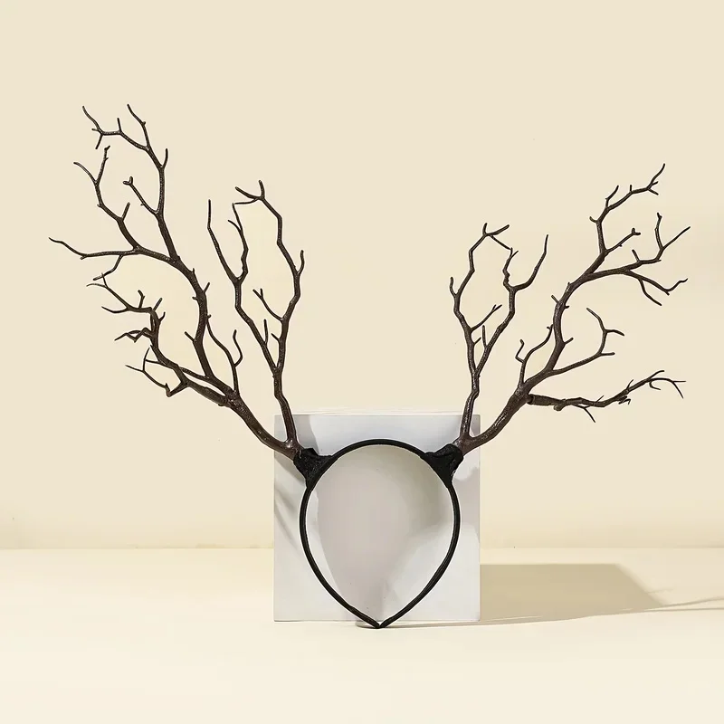 1pc Large Tree Branch Headband - Dark Style Antler Headpiece with Branch Design, Suitable for Halloween, Cosplay, Themed Parties