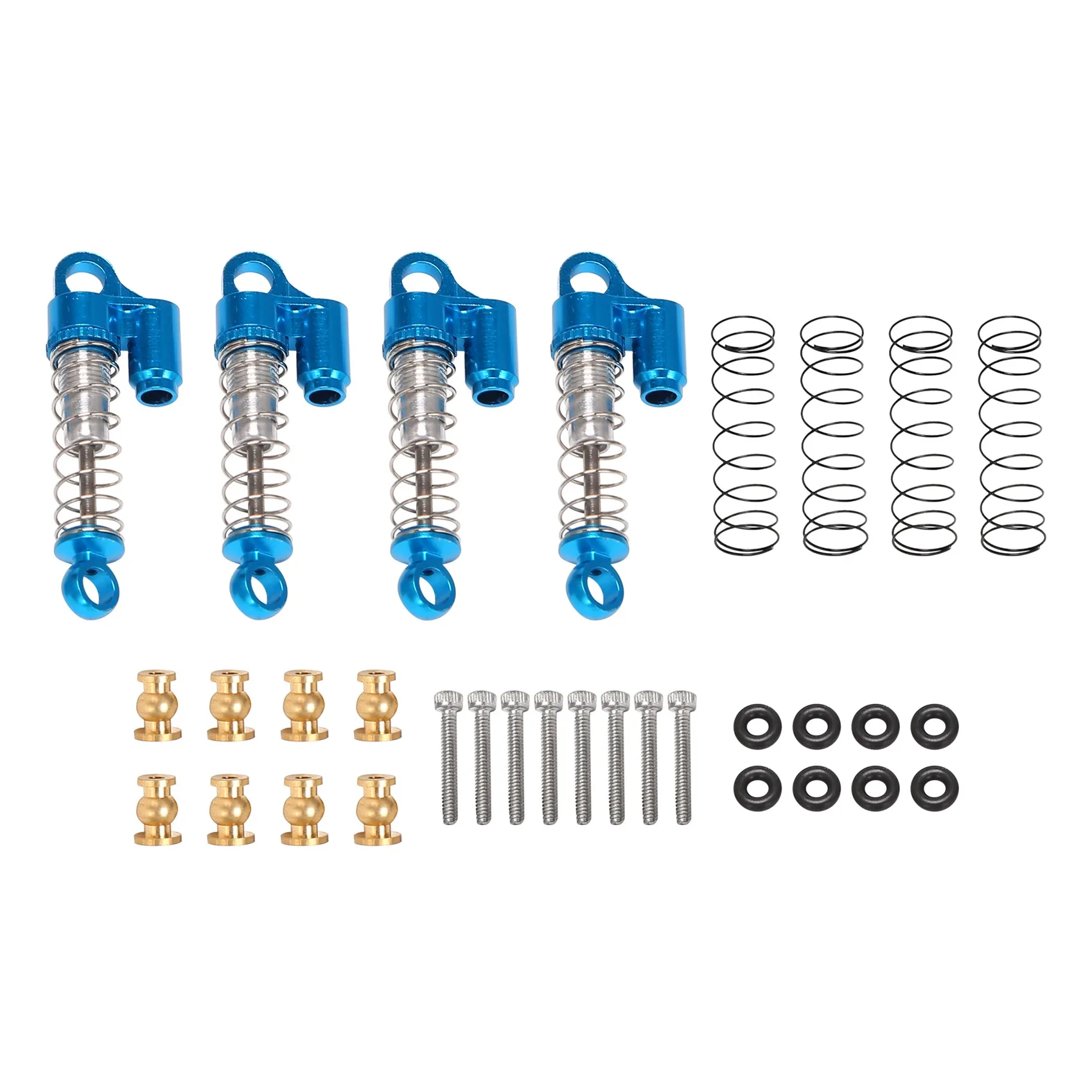 Modern untuk Axial SCX24 90081 1/24 RC Crawler Mobil Logam Shock Absorber, Biru