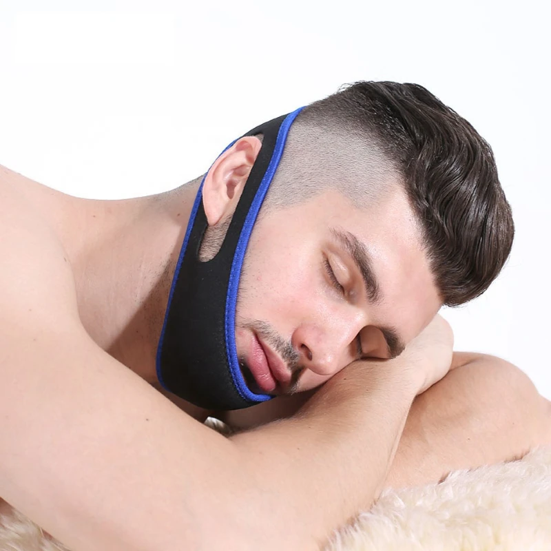 Anti Snore Chin Strap Stop Snoring Snore Belt Sleep Apnea Chin Support Straps for Woman Man Night Sleeping Aid Tools Hot Sale