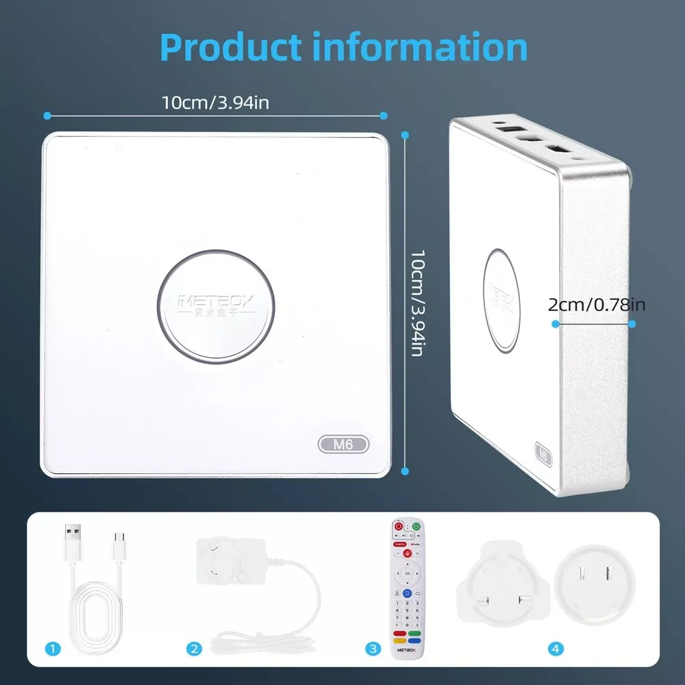 2025 New IMETBOX M6 TV Box 4GB 64GB with Vioce Control Wifi 6 8k