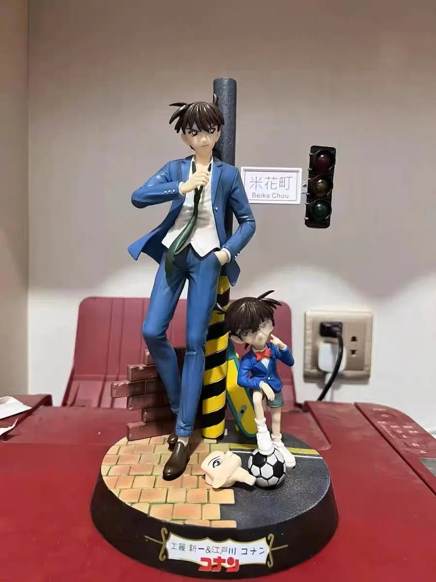 Hot Anime Detective Conan Kudou Shinichi Mouri Ran Haibara Ai Pvc Figure Doll Collection Display Toy Model Gift