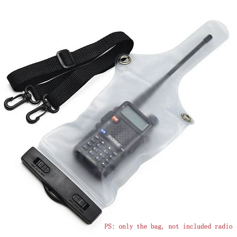 

PVC Waterproof Pouch Bag Dustproof Case Protector Cover Holder For Universal Baofeng Kenwood Motorola ICOM Radio Walkie Talkie