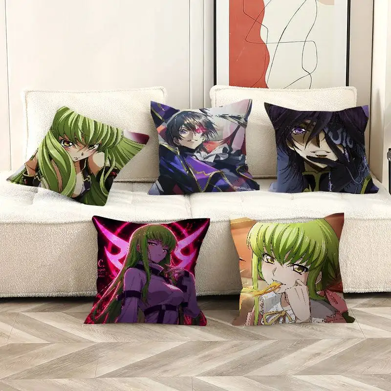 C-CODE-GEASS L-Lelouch Pillow Cover for Bedroom Room and Living Room Sofa Decorative Cushion Cover