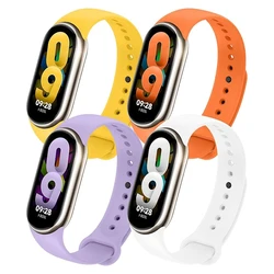 Xiaomi Mi Band 8および9用のシリコンストラップ,スポーツアクセサリー