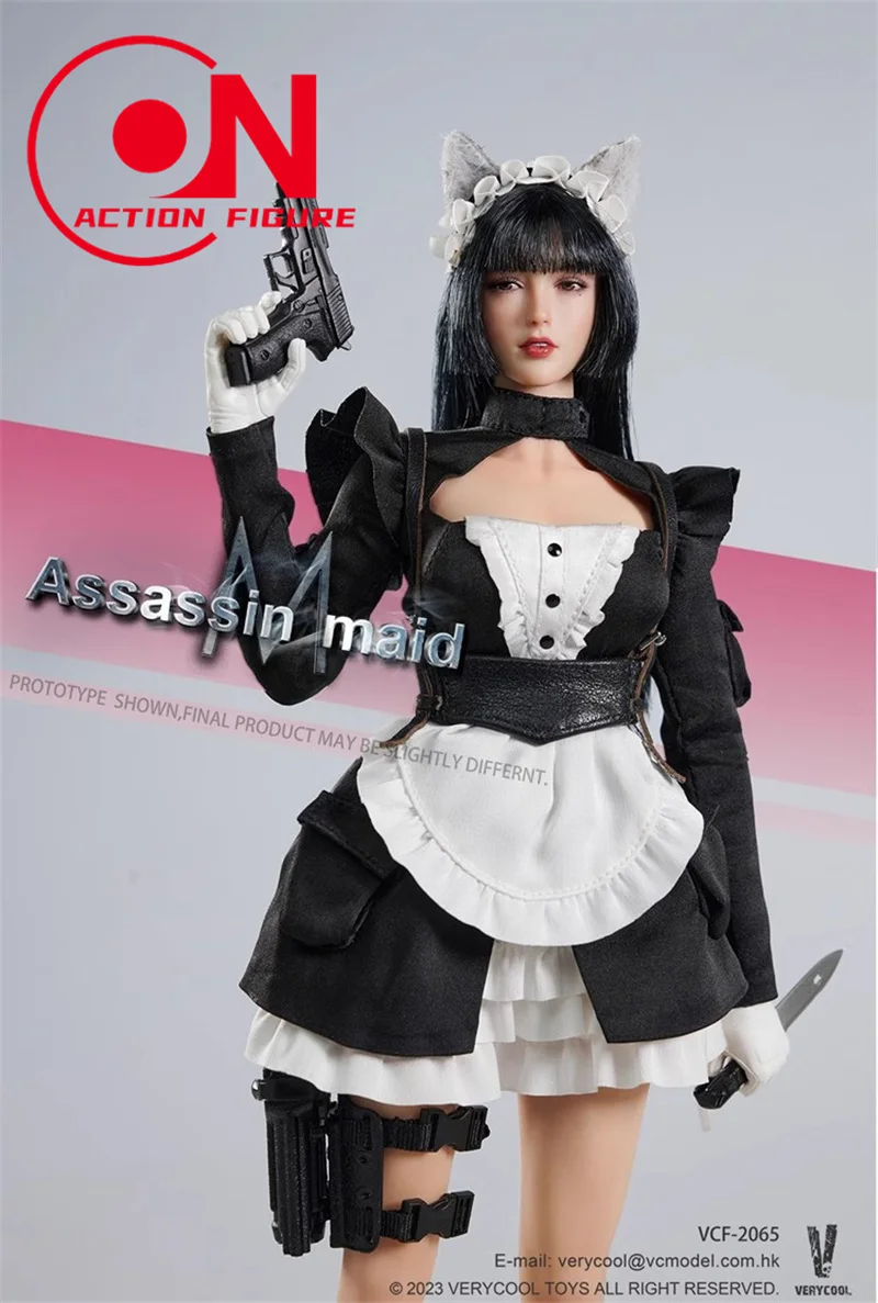 2025 Q1 VERYCOOL VCF-2065 1/6 Assassin Maid Michelle Action Figure 12-inch Female Medical Silicone Body Full Set Collectible Toy