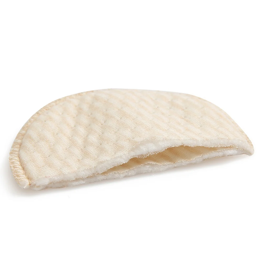 

4Pcs Cotton Anti-Overflow Breast Pads Nursing Pads Washable Absorbent Breastfeeding Breast Cushion Soft Comfortable for Moms