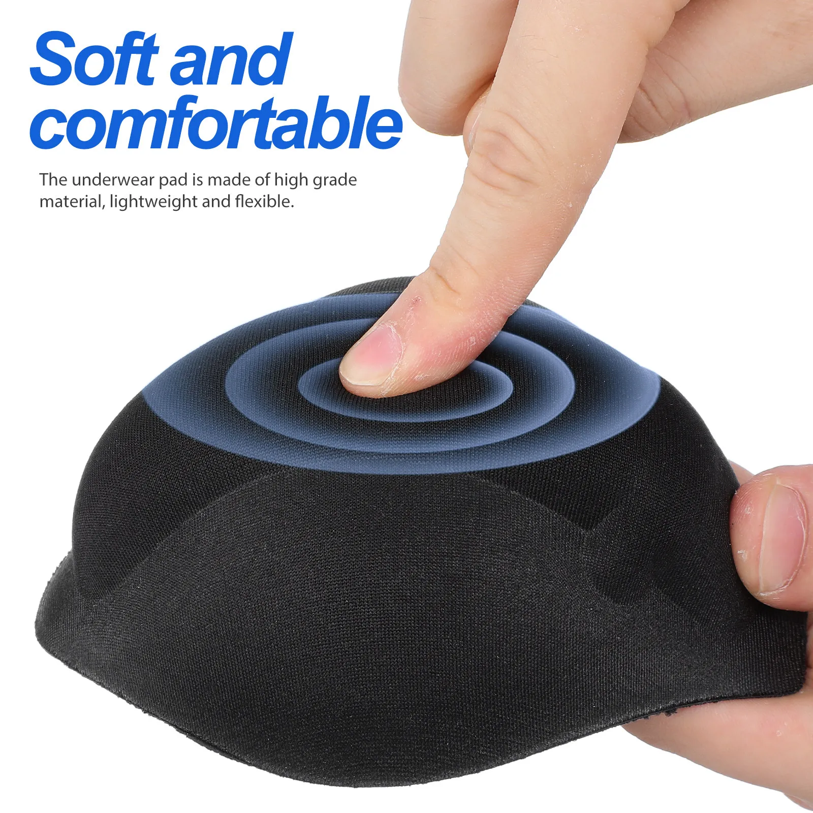 2Pcs Men Bulge Enhancing Underwear Cups 3D Expanded Sponge Pad for Swim Trunks Briefs Underpants Confidence Self Esteem