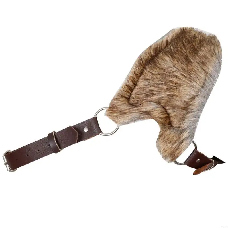 Y3ne harige lederen schouderbeschermingsbescherming Medieval schouderbescherming verstelbare borstharnas voor mannen volwassen