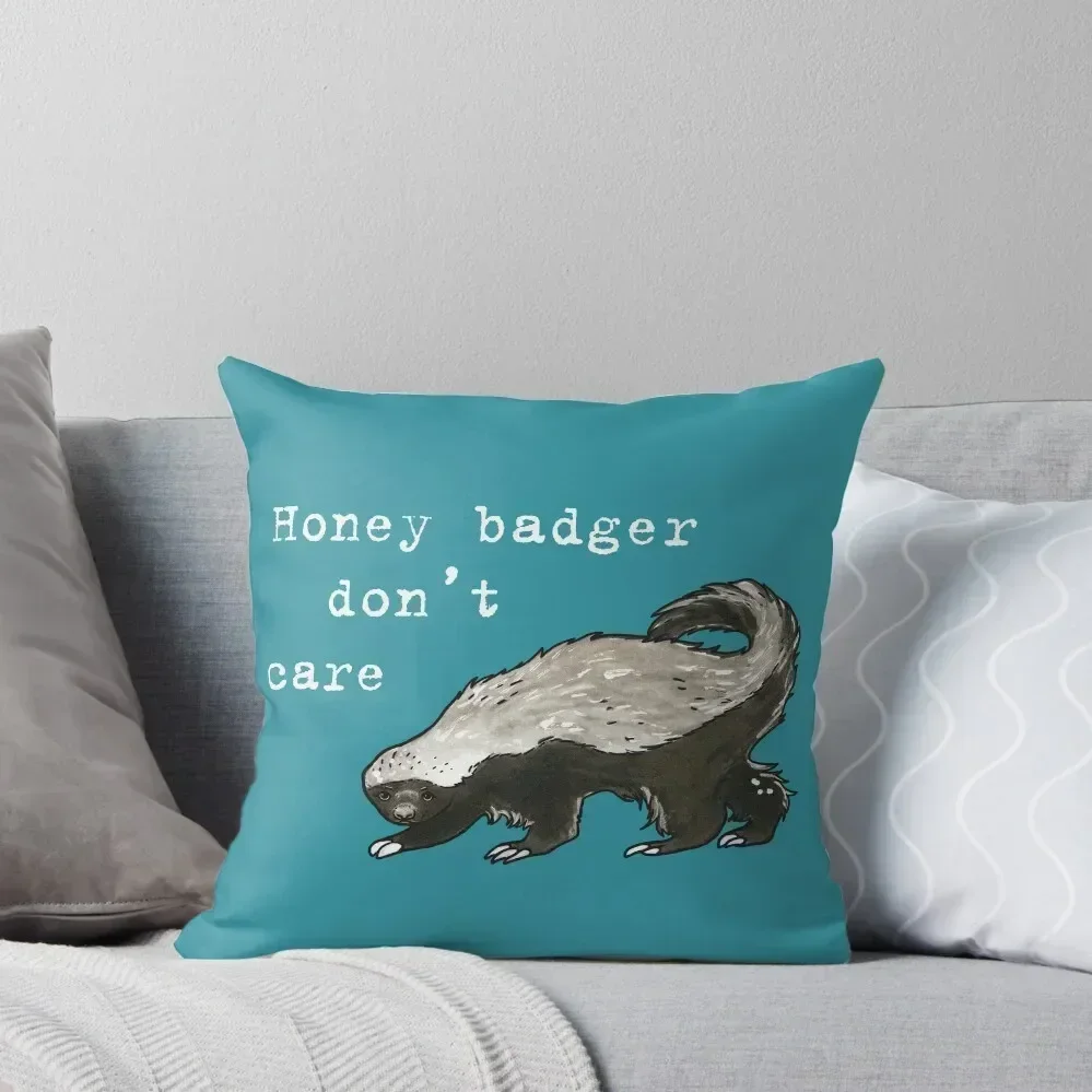 

Honey badger dont care - Animal series Throw Pillow Sofa Covers luxury sofa pillows Sofa Pillow Cover pillow