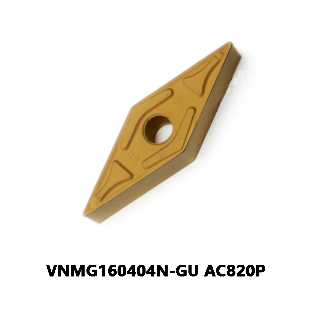 VNMG1604 Plates VNMG160412 VNMG 160412 N GU Original VNMG160412N-GU AC820P Carbide Blade Turning Tools Machine CNC Lathe Cutter