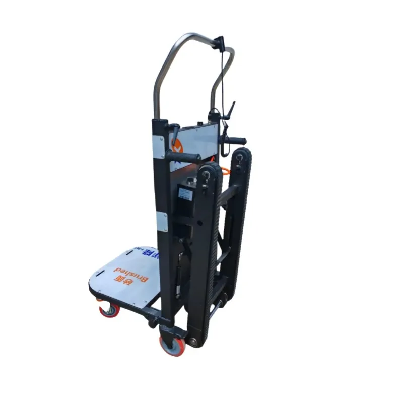 Multiple Additional Functions, Electric Stair Climbing Hand Push Cart, Portable Stair Climbing Folding Cart