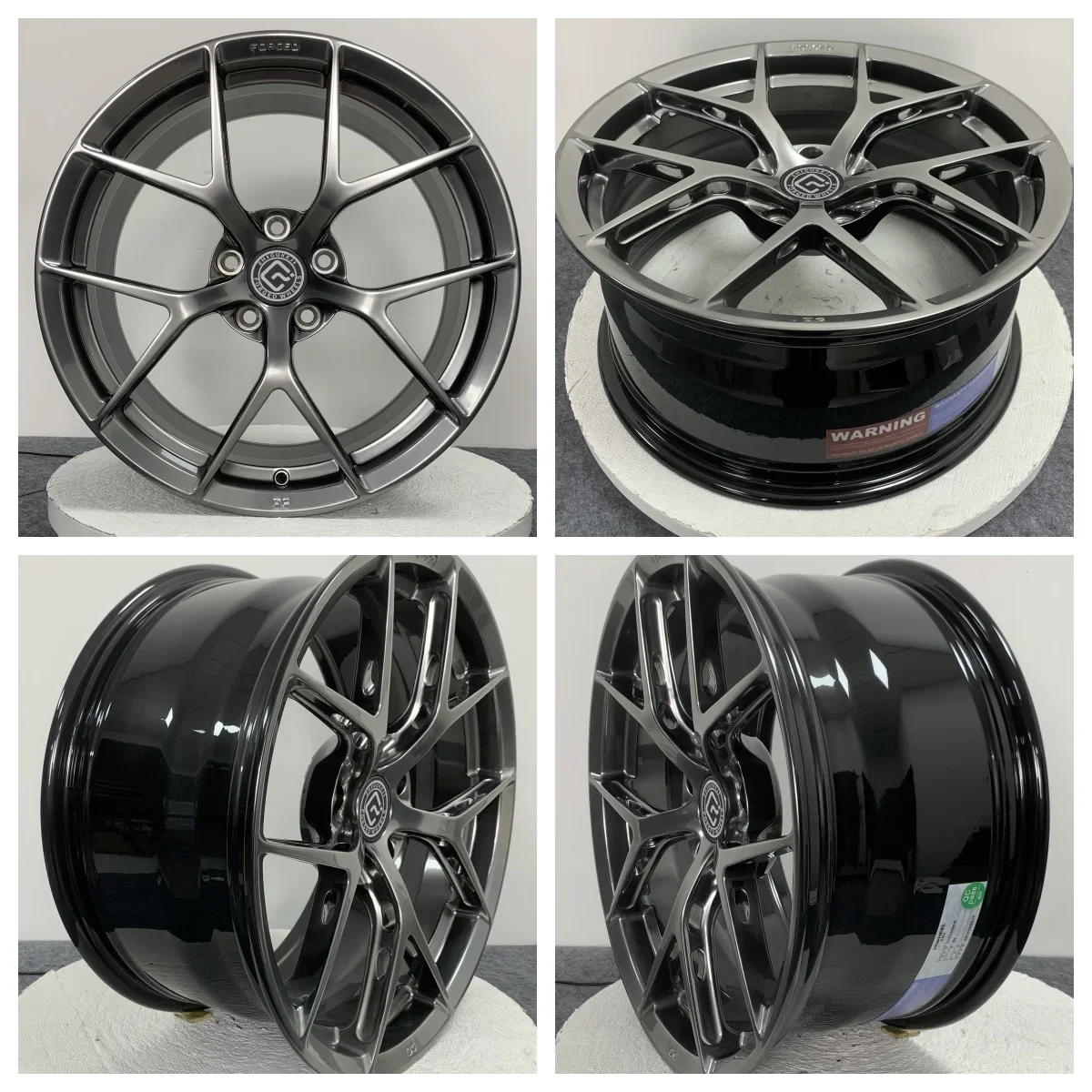 For Direct Custom Forged Wheels Size 16 17 18 19 20 21 22 Inch Pcd 5x113 Sport Wheels High Gloss Black Cutout