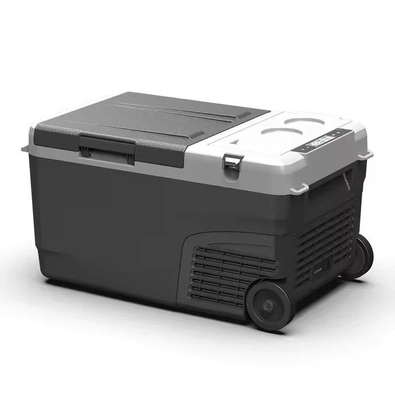 Customized 12V/24V Portable Mini Electric Car Refrigerator Freezer Fridge with Compressor for Household Hotel RV Outdoor Use