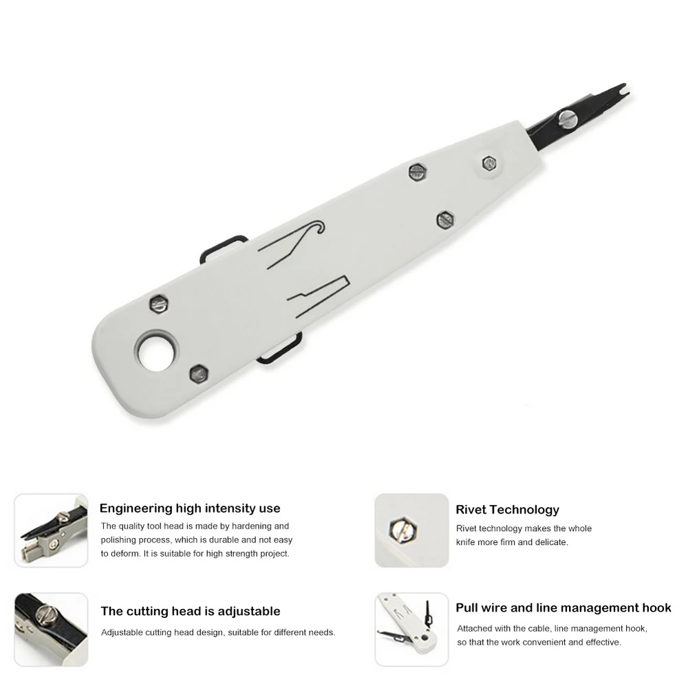 110 Wire Cutter Knife Telecom Pliers LSA Punch Down Tool Professional Network Wire Cable Telephone Patch Panel RJ11 RJ45