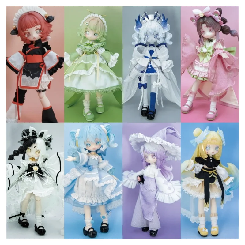 シーケンシャルBJDブラインドボックス公式ライセンス商品在庫あり新発売キュートドールトイフィギュアデコレーションコスチューム可能キュートギフト