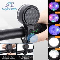 2 in1 Bicycle Horn Headlight Multifunctional Ring Bell MTB Road Bike Front Horn Light for Night Riding Cycling Accessories