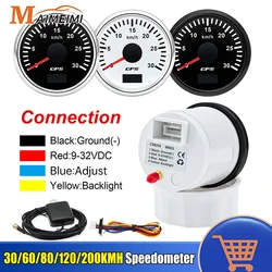 MH 52MM Digital GPS tachimetro Gauge + Antenna 7 retroilluminazione a colori universale per veicoli per auto 12V 24V barca Marine moto Yacht