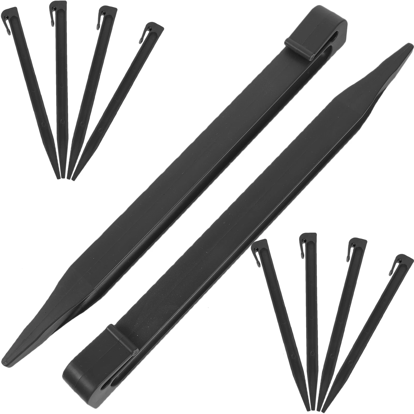 

10pcs Durable Landscape Stakes Ground Nails For Cloth Fixing Yard Edging Garden Camping Lawn Fastening Shaped Pegs