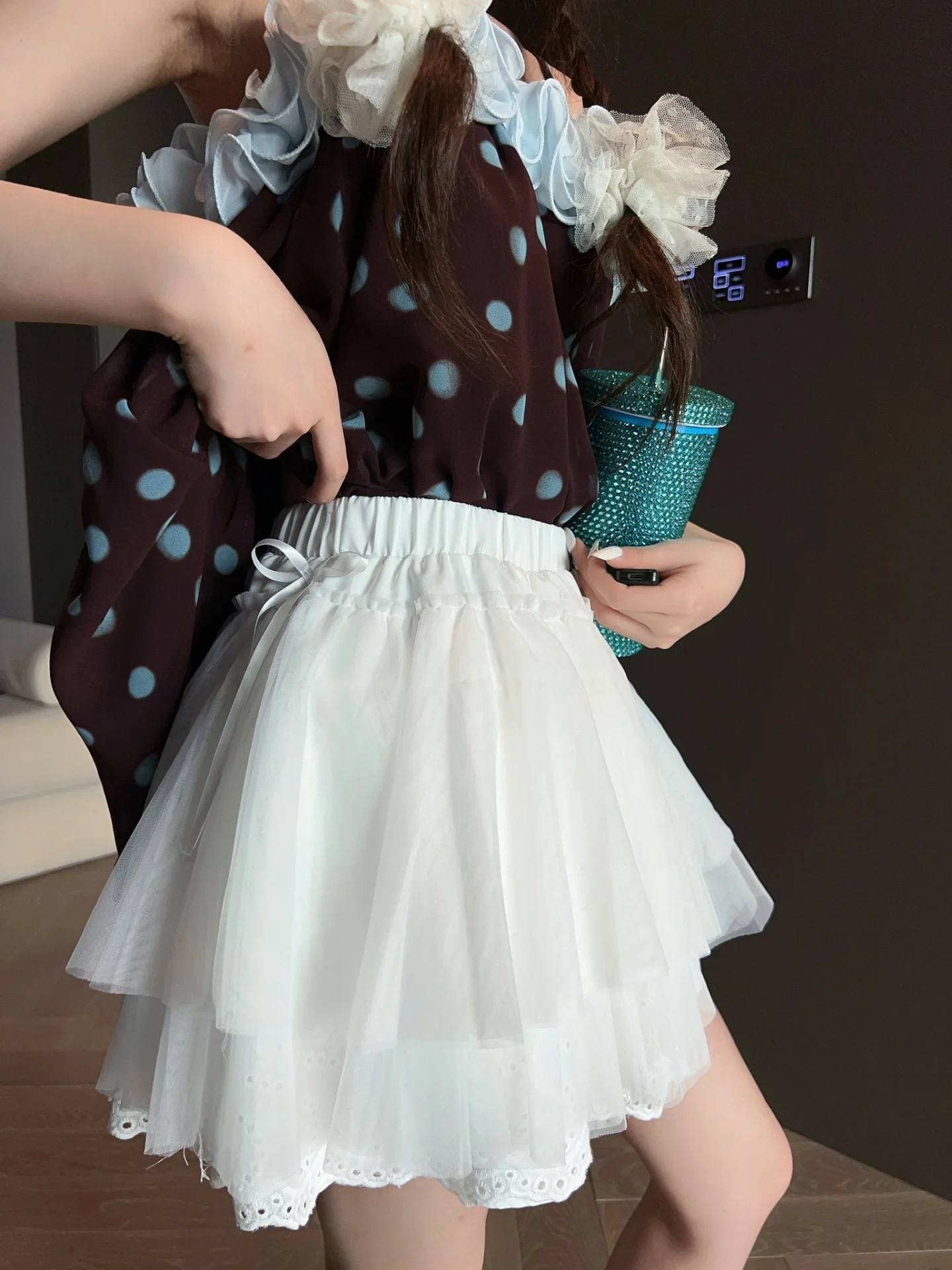 

Ретро-юбка А-силуэта с высокой талией, женская, весна-лето, новый стиль, утягивающая, асимметричная короткая юбка с поясом от MRS SHAO