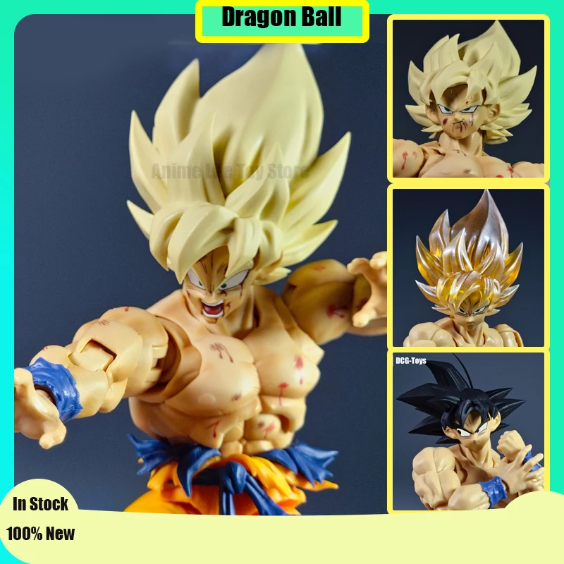 DCG—Toys Dragon Ball Z SHF SSJ Super Saiyan Son Goku Vegeta Heads Accessories Kit Anime Action Figure Collection Custom model