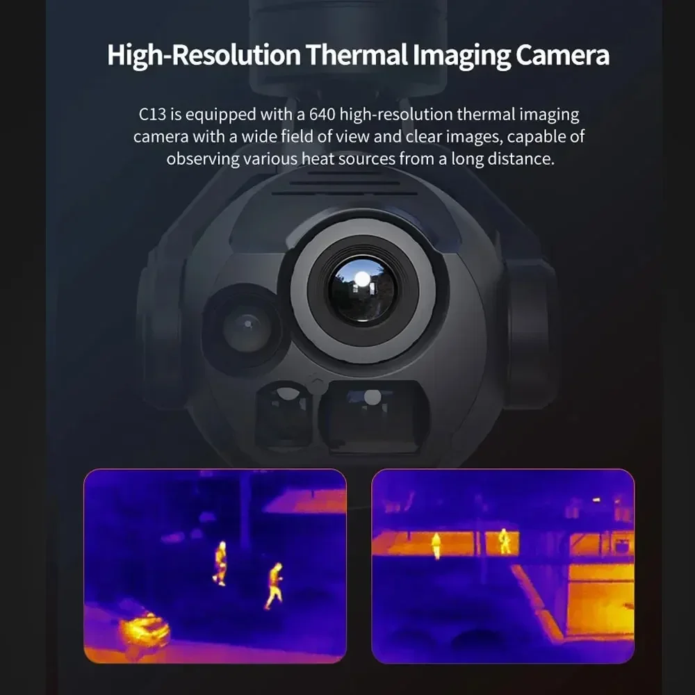 Skydroid C13 High-Definition-Multifunktions-Drei-Licht-Gimbal 30x Zoom ALTarget Locking Drei-Achsen-Stabilisierungskamera