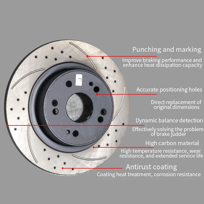 High-quality drilled & slotted Car brake discs for Chevrolet Advance Design Alero Astro Avalanche Aveo 3-door 5-door Sedan