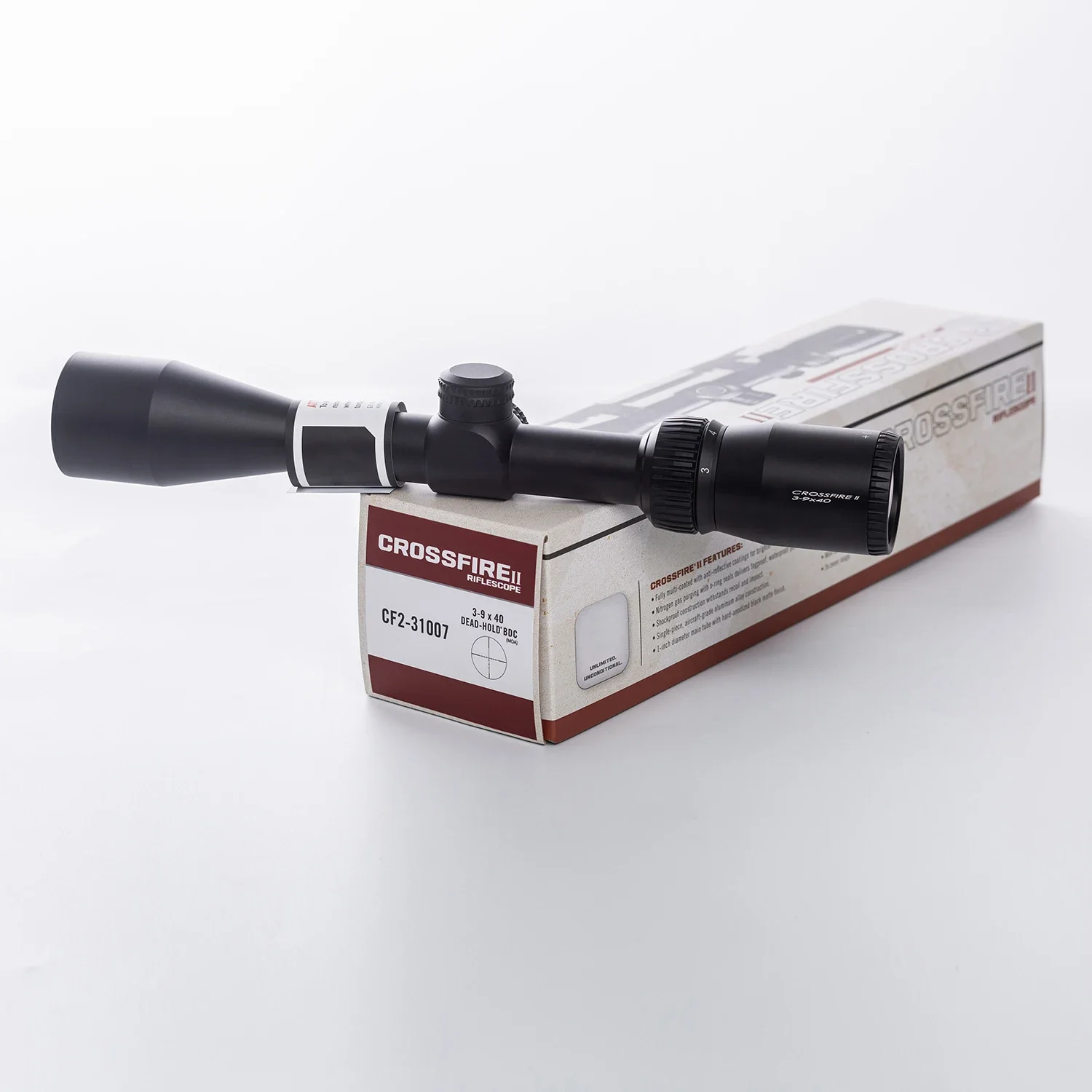 

Cros*fire Optics II: 3-9x40 SFP Riflescope with Dead-Hold BDC MOA Reticle and Coated Optical Sight Precision Hunting