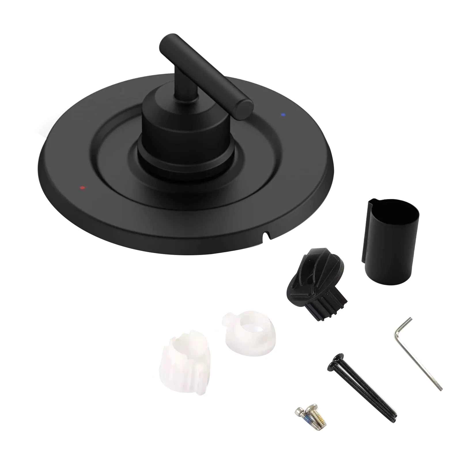 1Pc For Moen T2901 Shower Faucet Trim Kit Matte Black Posi-Temp Pressure Balancing Valve For Moen 2510 2520 2570 2590 Accessory
