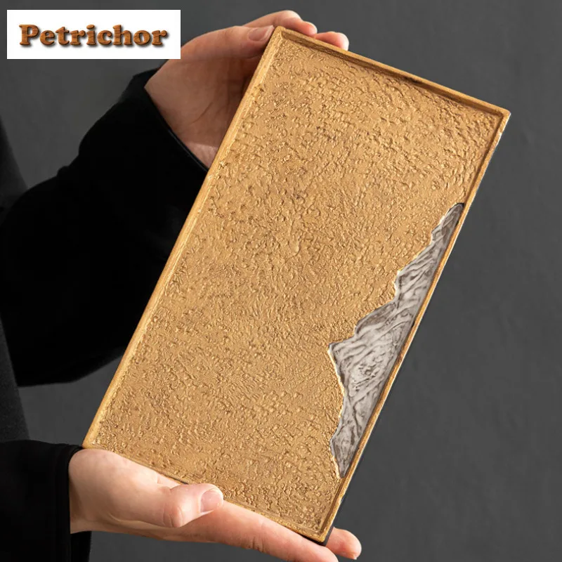 

Hand-painted Distant Hills Tea Tray Cake Rack Coffee Storage Board Trays Provide for Hospitality Dishes for Serving Tea Services