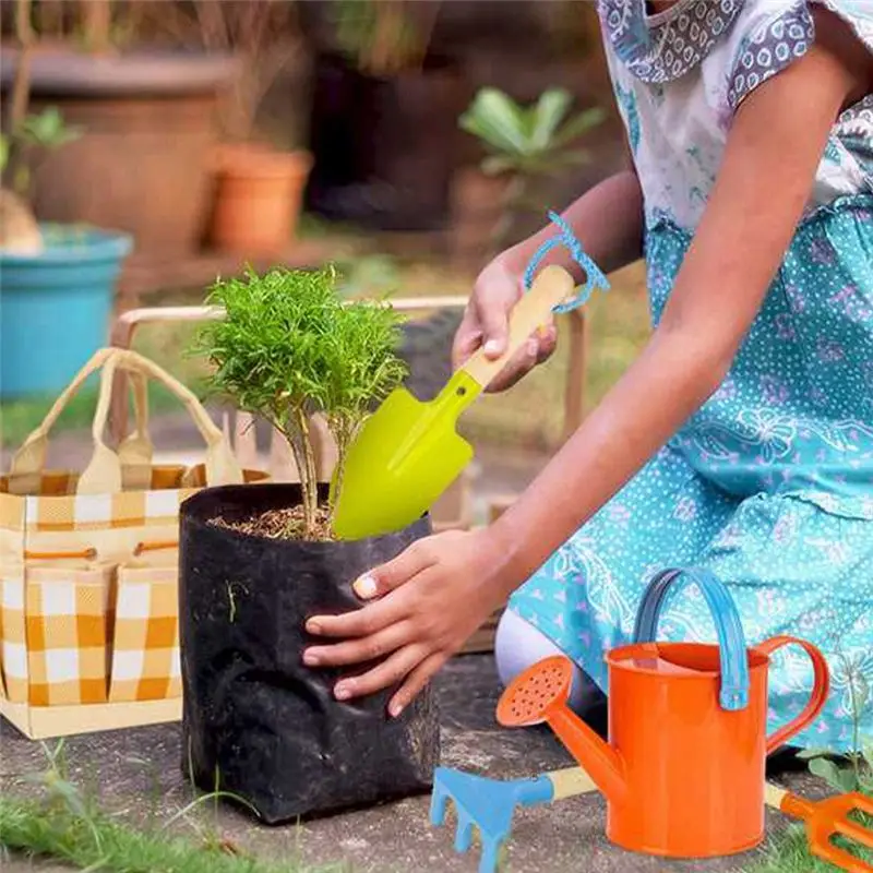 FIZP 7 قطعة مجموعة أدوات البستنة للأطفال أدوات البستنة للأطفال تطوير القدرة على استخدام الأطفال مشط الحديقة للأطفال Se