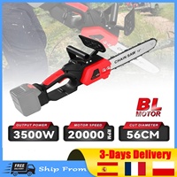 Brushless Electric Chain Saw 3500W Portable Chainsaw Cordless Garden Pruning Tools Carpenter logging saws For Makita 21V Battery