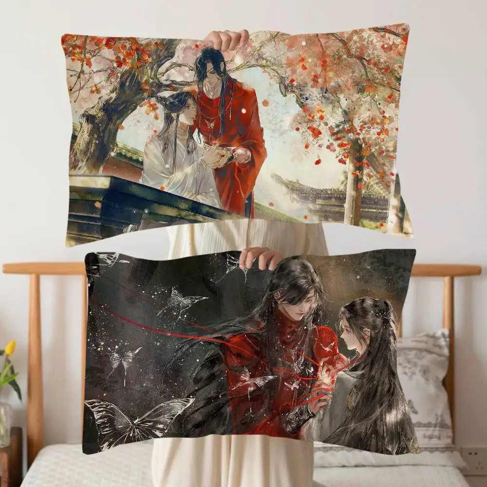 Anime Heaven Officials Blessing Made of Quick-drying polyester non-slip High-grade Pillow Towel Non-Slip Pillowcase Secured.