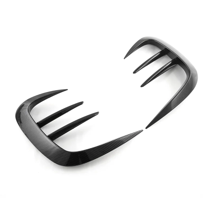 

Unique Carbon Fiber Look Car Rear Bumper Cover Trim Side Splitter Spoiler Decor For BYD TANG DM