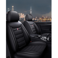 Auto Set Car Seat Covers PU Leather Single Front Split Car Protector Four Season Universal Fit Most Car SUV Car Accessories