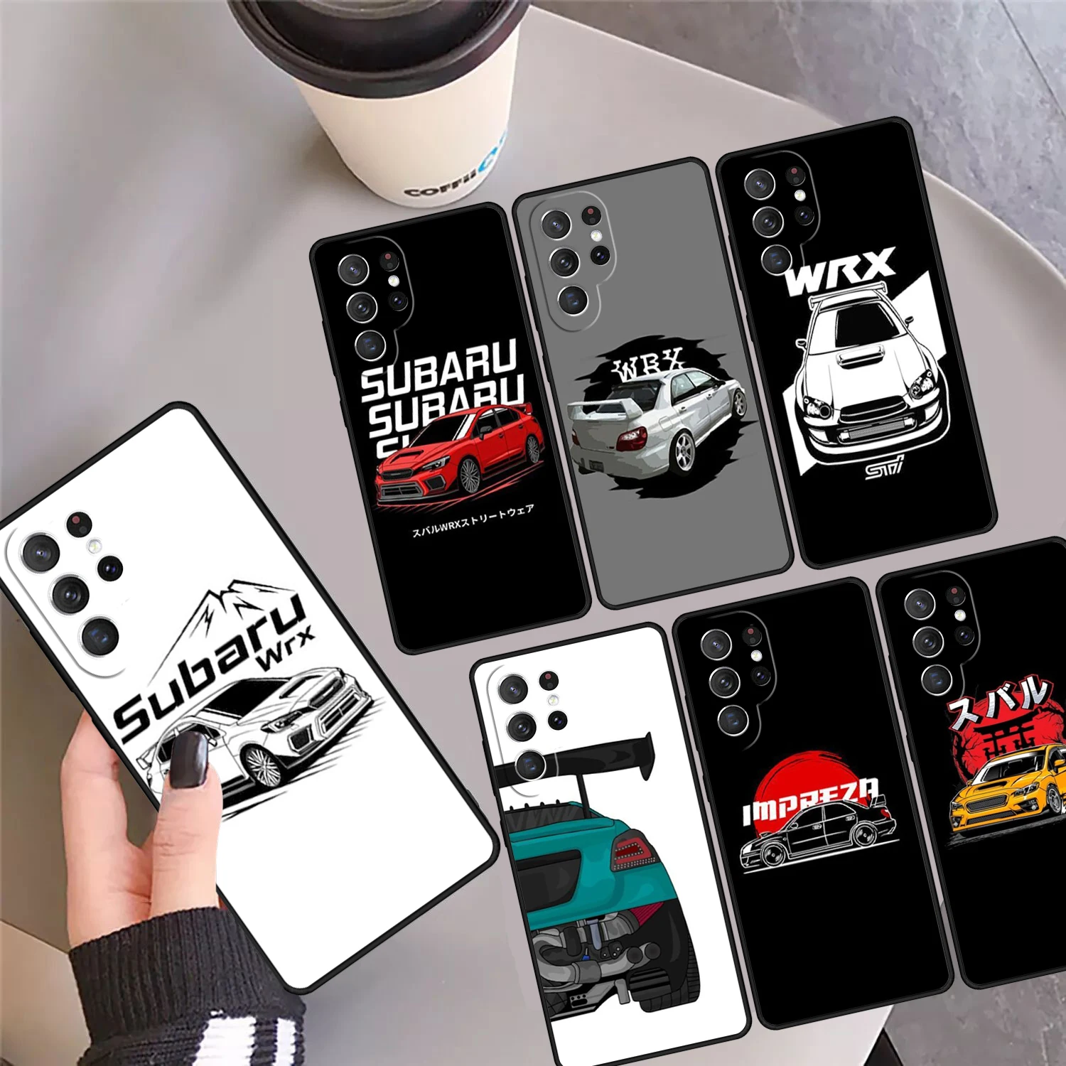 WRX Racing Car Phone Case Cover For Samsung Galaxy S24 Ultra 23 S22 Plus S21fe Lite S20 S8 S9 S10 Note 10 Pro Note 20