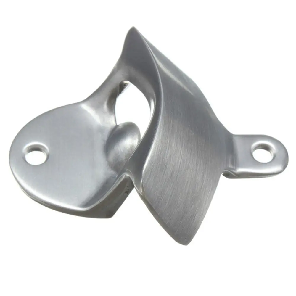 الفولاذ المقاوم للصدأ بدون مسامير بار نادي لوازم بار البيرة الصودا غطاء أدوات فتاحة الزجاجات الحائط فتاحة فتاحة النبيذ الثابتة