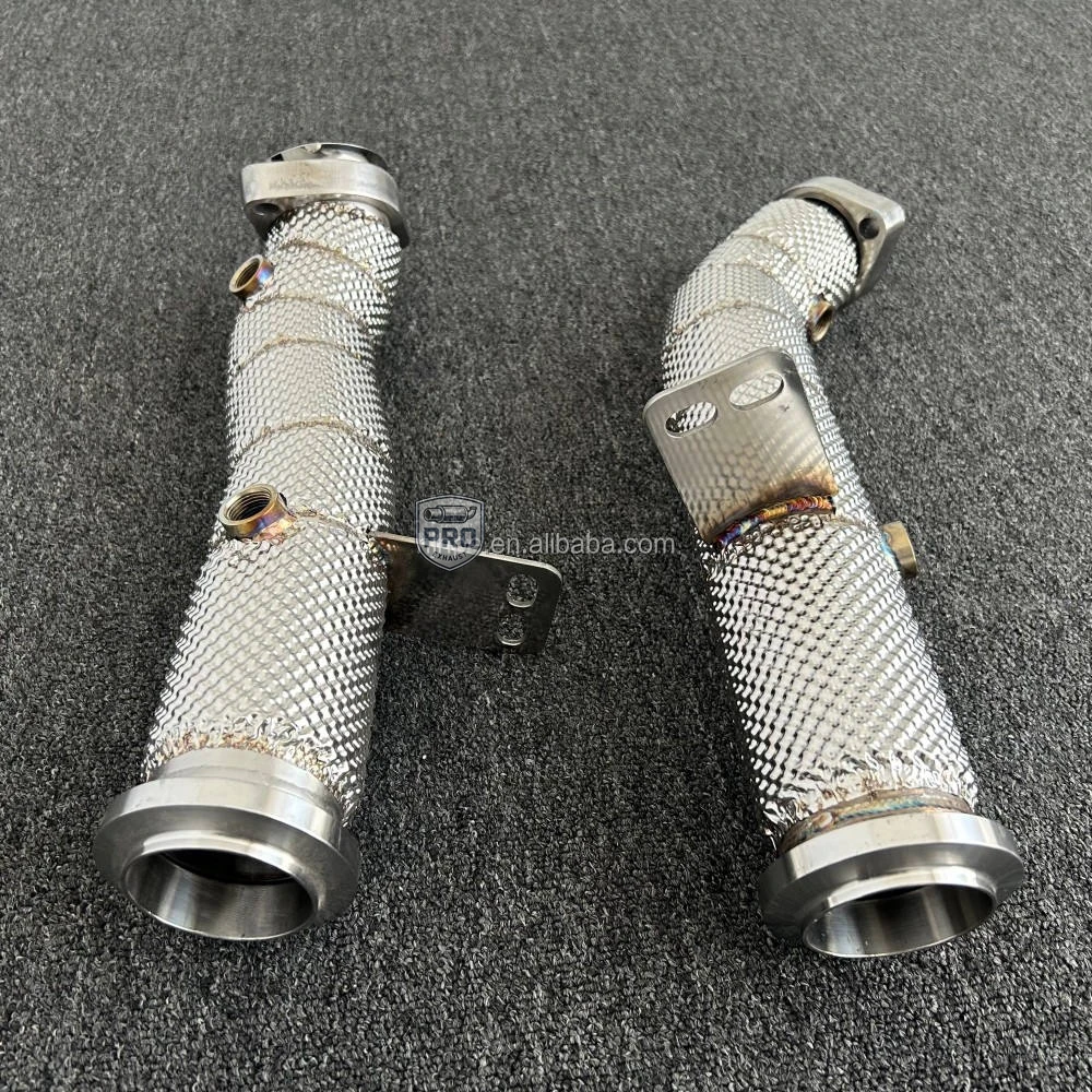 

for Benz C43 E43 E400 2016 C400/C450/C43 M276 3.0T Exhaust Downpipe 304 Stainless Steel Material High Performance TIG Welding