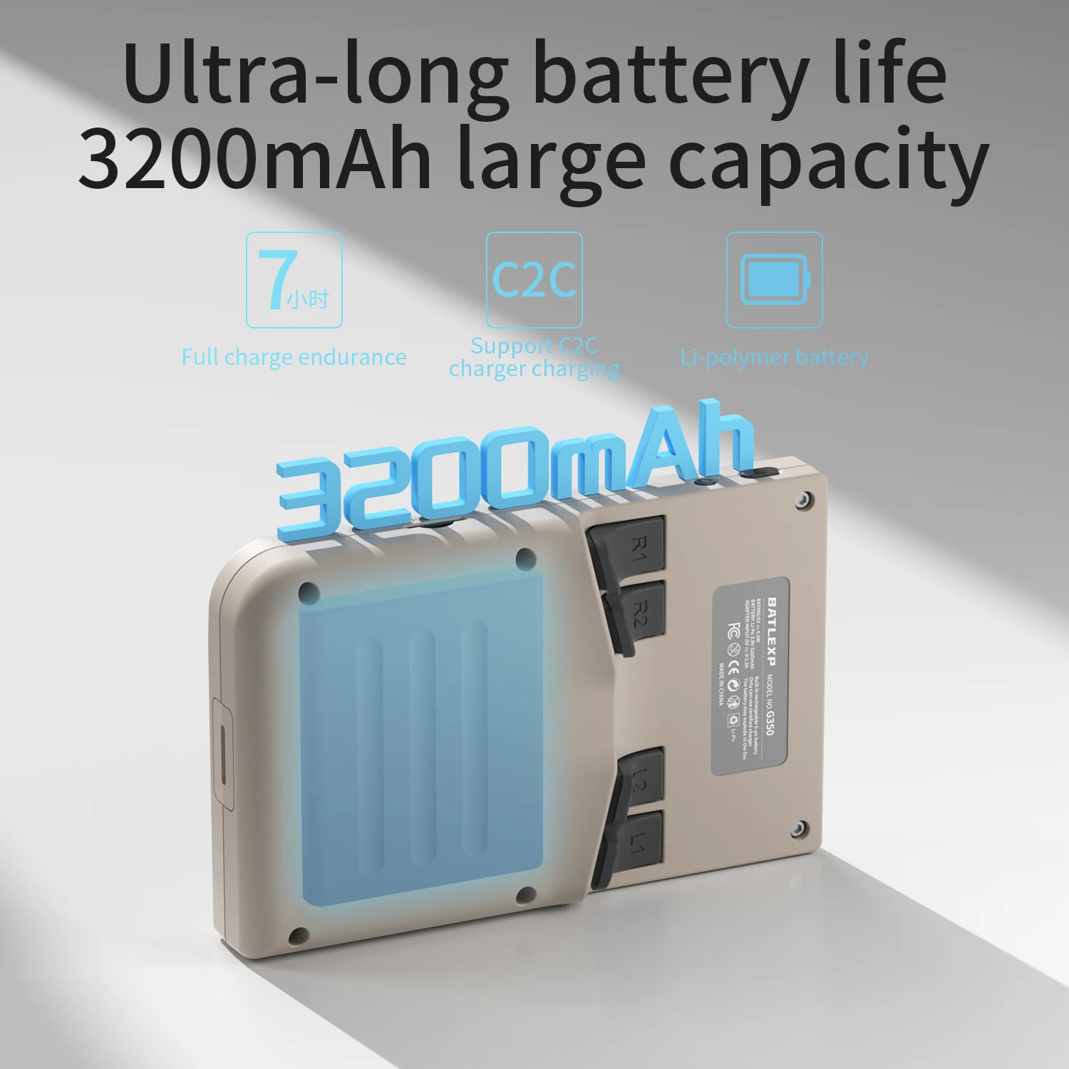 BATLEXP G350 ريترو لعبة وحدة التحكم نظام لينكس RK3326 وحدة تحكم بجهاز لعب محمول 64G 4000 + ألعاب 3.5 بوصة IPS شاشة 3200 مللي أمبير بطارية