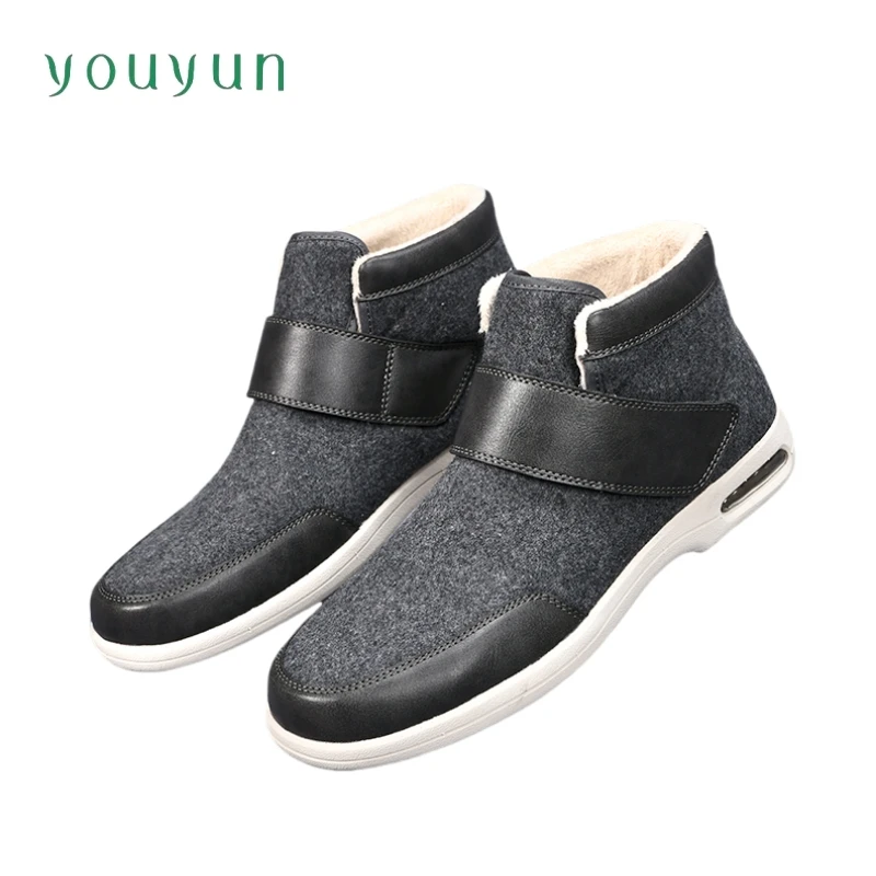 Wholesale long tube high top comfortable anti slip women sports shoes thick warm elderly shoes winter casual shoes for couples